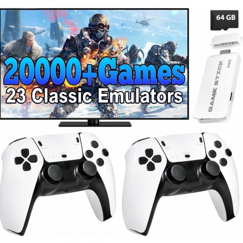 [20,000+ Retro Games] 2025 M15 plus New Upgraded Retro Game Console with 20K Game Stick, Wireless Controller, and Game Emulator, Video Gamepad Console